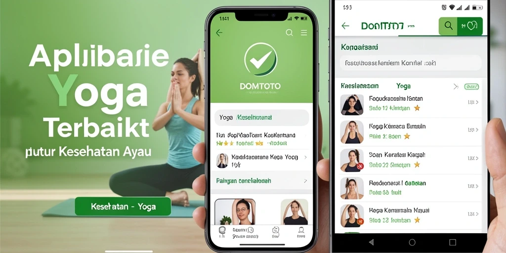 Tampilan antarmuka <strong>DOMTOTO</strong> yang modern dan fungsional untuk latihan Yoga.