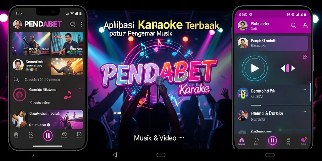 Antarmuka intuitif PENIDABET untuk pengalaman Karaoke yang menyenangkan.