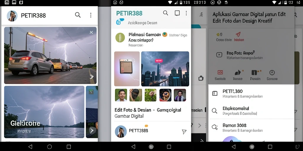 Tampilan antarmuka PETIR388 yang menarik dan fungsional.