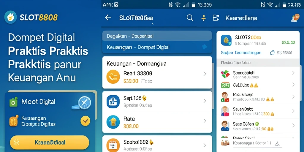 Screenshot utama SLOT8808 menampilkan antarmuka Dompet Digital yang intuitif dan ramah pengguna.