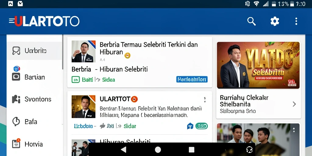 Antarmuka ULARTOTO yang menarik dan intuitif.
