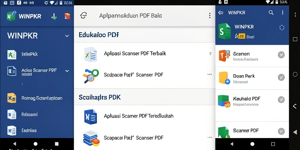 Tampilan antarmuka pengguna <strong>WINPKR</strong> yang sederhana dan intuitif untuk pemindaian PDF.