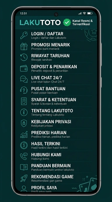 Kanal Resmi Unduh APK lakutoto untuk Android